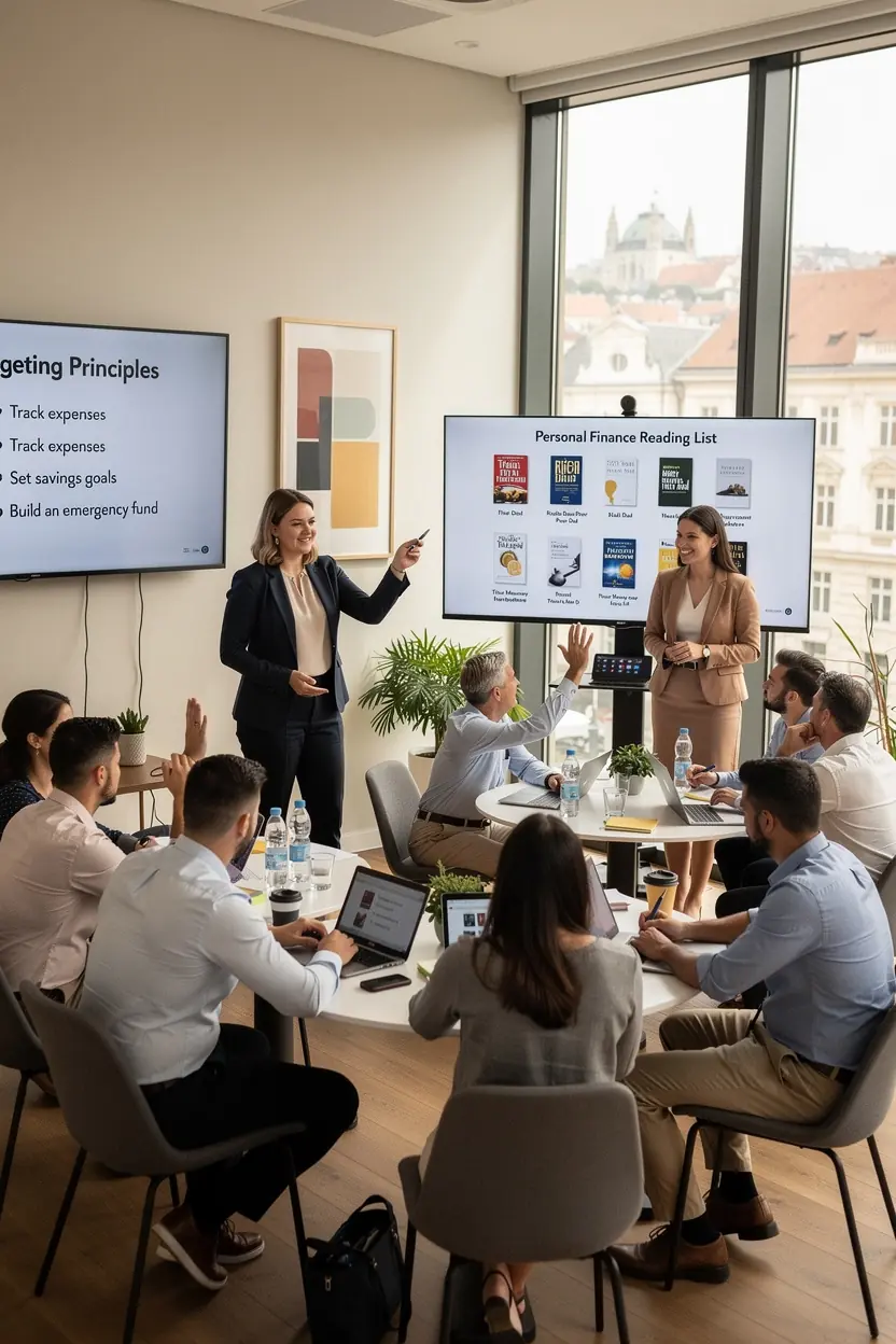 Kép egy pénzügyi könyvről, amely segít a személyes költségvetés kezelésében és a pénzügyi tudatosság növelésében.